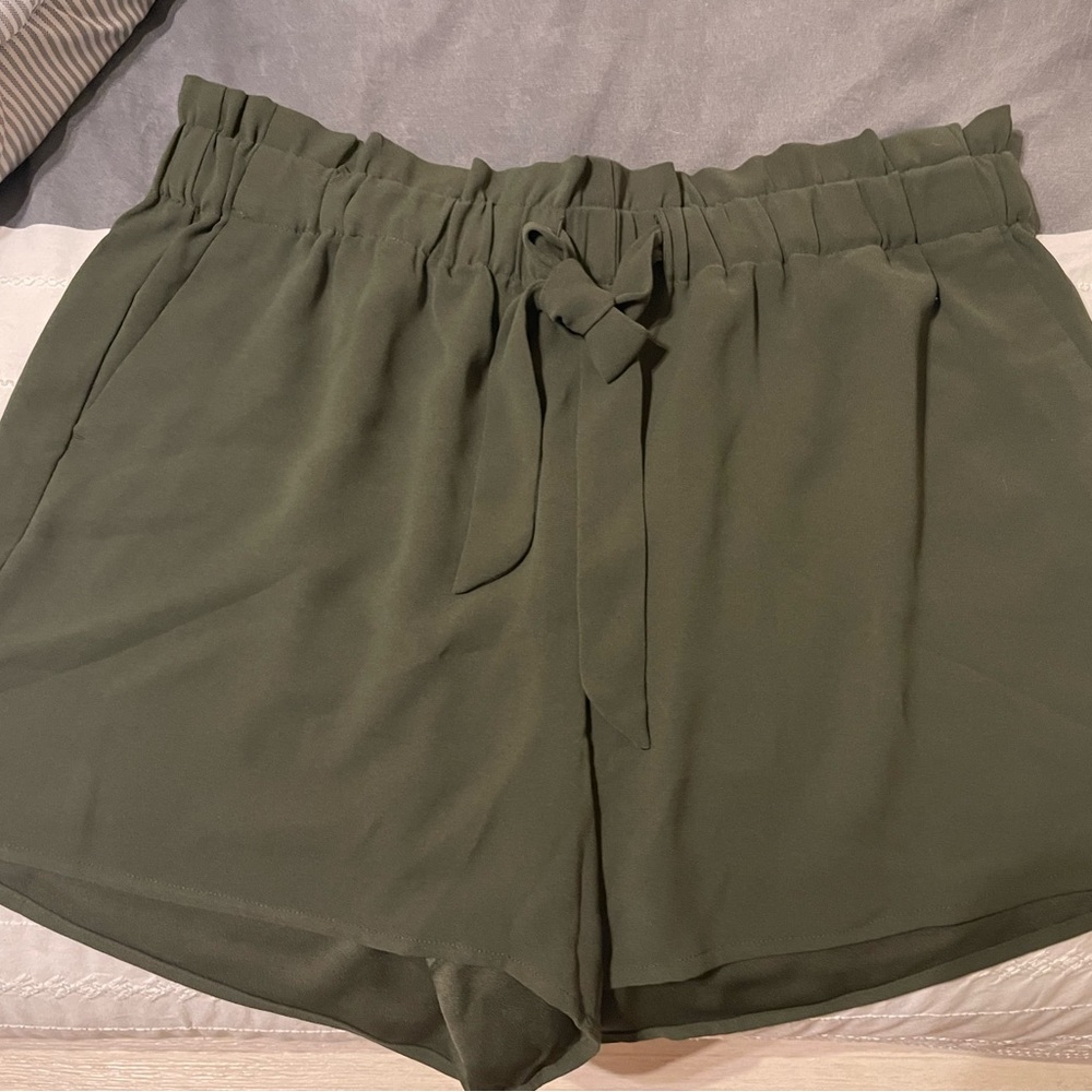 NWT Dark Green Loft Shorts